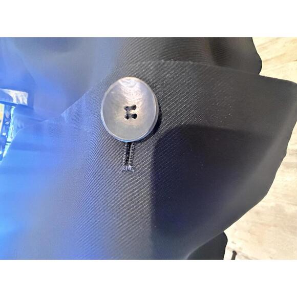 Helmut Lang Silk Mix Blazer with Lamb Leather Trim EUC - Picture 9 of 12